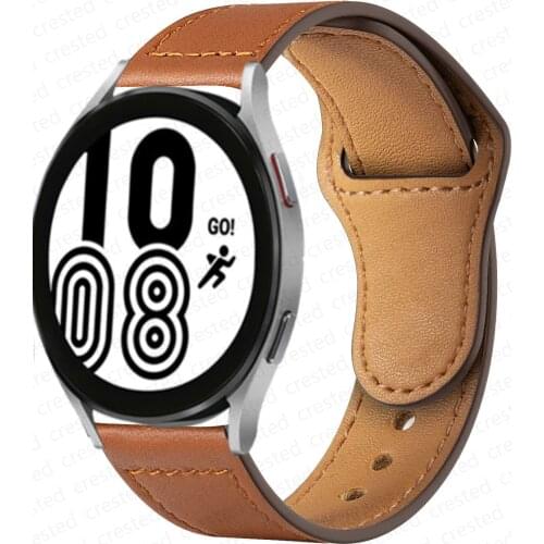 Strap for Samsung Galaxy watch 46mm Gear s3 frontier correa Active 2 Amazfit Leather loop bracelet HUAWEI watch GT2/2E/PRO band