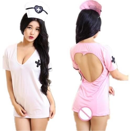 Sexy lingerie sexy costumes women intimates hot nurse cosplay costumes set hot underwear sex products slips kimino robe