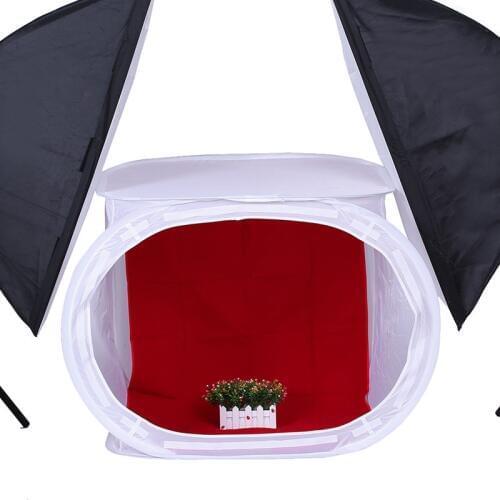 50X50CM Foldable Photo Studio Shooting Tent Softbox For Photography Soft box kits Photo Light Tent+Portable Bag+4 Backdrops