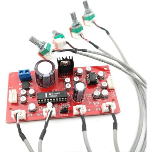 SOTAMIA LM1036 Tone Preamp Audio Board Treble Balance Volume Control Adjustment NE5532 OP AMP Preamplifier DIY Power Amplifier