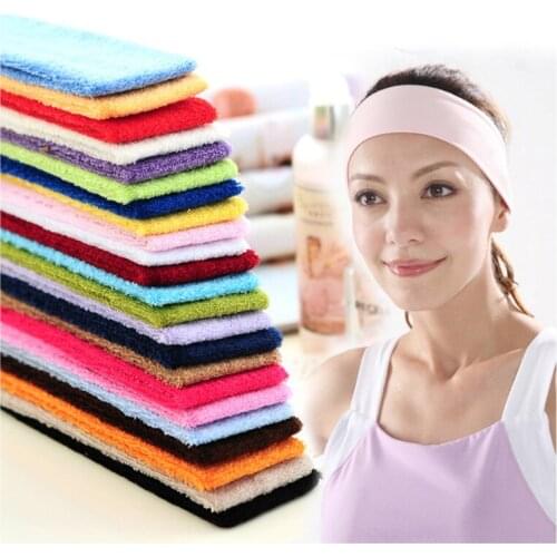 Sports Fashion Style Absorbing Sweat Headband Candy Color Hair Band Popular Hair Elastic Accessories for Girl Women