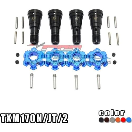 Harden Steel CVD Joints with alloy wheel hex for 1/5 rc car TRAXXAS parts X-MAXX 6S 8S