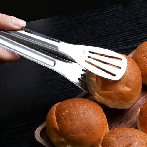 Thickened three line 9 inch food clip 304 stainless steel barbecue bread clip food clip cake clip hotel supplies