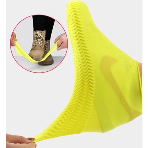 Boots Waterproof Shoe Cover Silicone Material Unisex Shoe Protective Cover for Indoor and Outdoor Rain Boots Can Be Reused