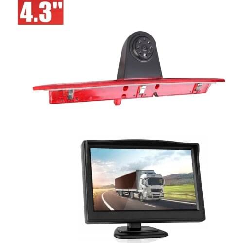 HD 720P Misayaee Brake Light Rear Camera+4.3'' monitor for FORD TRANSIT F150/F250/F350 V636 Transit 8 Jumbo 2014-2019 Waterproof