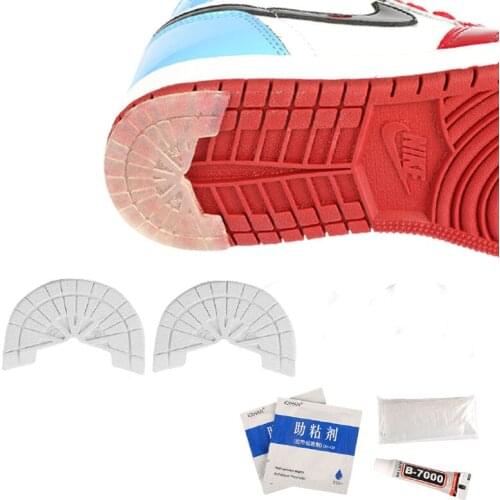 1pair Shoes Wear-resistant Sole Protector Sneakers Outsole Rubber Soles Stickers Anti-slip Self Adhesive Shoe Sticker Pads