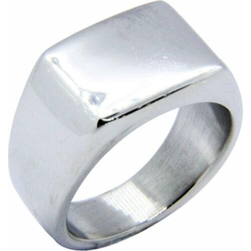 1pc Dropship Size 8-12 Polish Unisex Ring 316L Stainless Steel Fashion Hip-hot Style New Ring