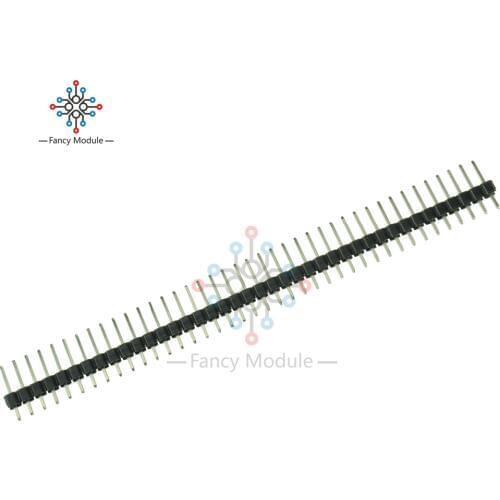10Pcs Single Row 40Pin 2.54mm Round Straight Male Pin Header Connector Strip