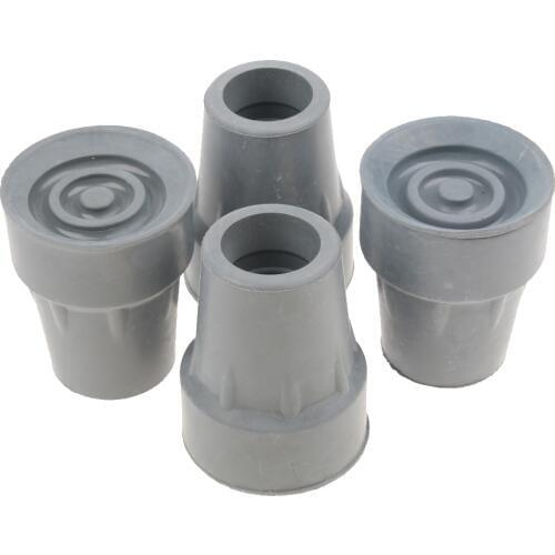 4 Pieces Rubber Trekking Pole Cap Walking Stick Ferrules Non-slip Foot Cover Protect Floor from Damages