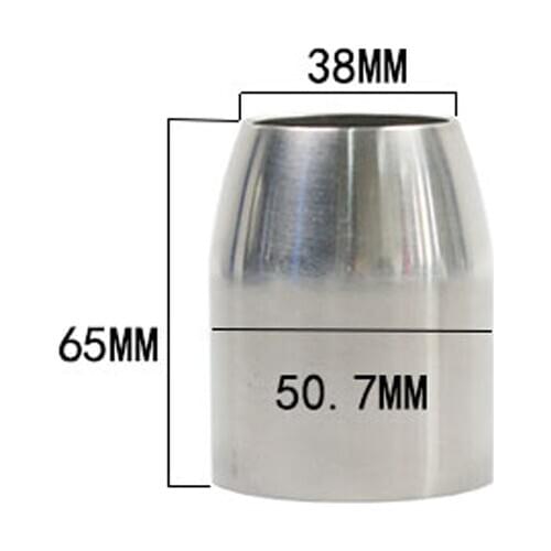 51MM Diameter Welding Adapter Motorcycle Exhaust Muffler Connect Welding Motorbike Exhaust Pipe Connect Pipe HJ002