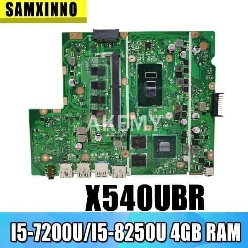 Akemy X540UBR Laptop Motherboard For Asus X540UB X540UBR MainBoard Tested W/ I5-7200U/I5-8250U 4GB RAM