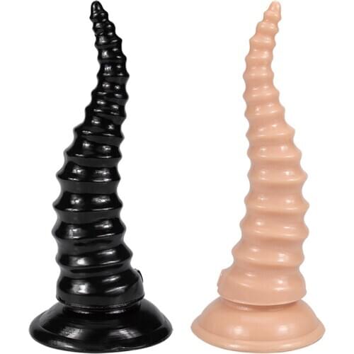 Anal Plug Penis Sex Toys 20 Cm Shofar Horns Special-shaped Anal Plug Lesbian Masturbation Device Adult Products G-spot Orgasm