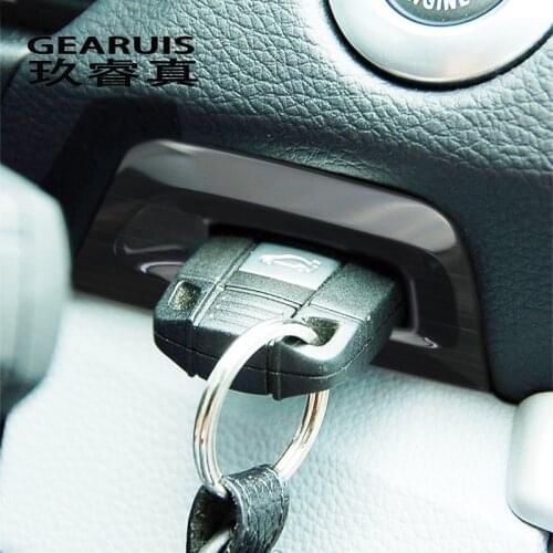 Car Styling Keyhole decorative ring Ignition Key Lock Panel Cover Trim Sticker For For BMW 1 Series E81 E82 E87 Auto Accessories