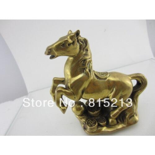 Free Shipping wang 000100 Chinese bronze exquisite lifelike sculpture of a horse