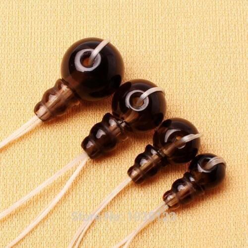 High Quality 8,10,12,14mm Smooth Natural Round Smoky Quartzs Tibet Guru DIY Creative Jewellery Making Loose Beads 1 Set wj310