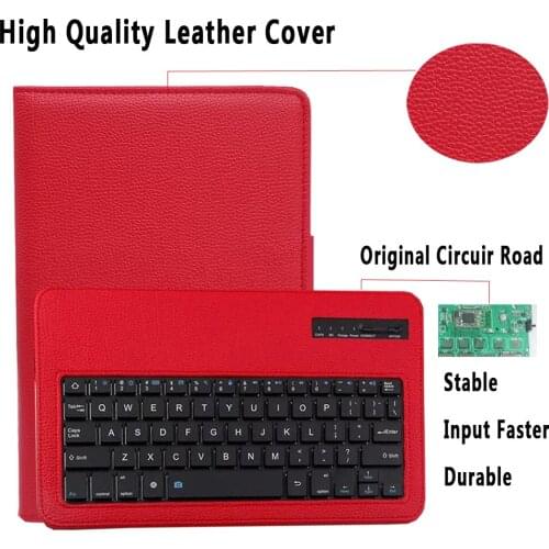 Bluetooth Keyboard Tablet Case for Samsung Galaxy Tab A A6 10.1 2016 T580 T585 T580N T585N Keyboard Cover Funda