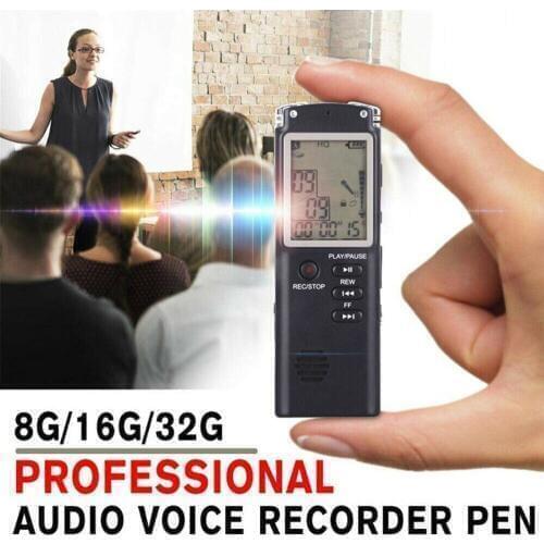 New 8GB/16GB/32GB Voice Recorder Pen Built-in Microphone Mp3 Player USB Dictaphone Digital Audio Interview Recorder With VAR/VOR