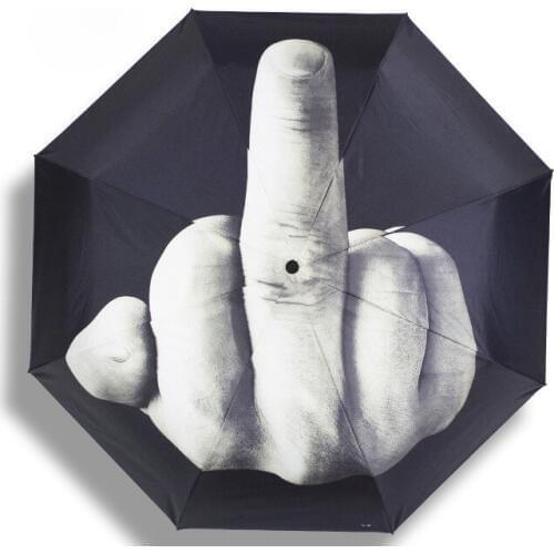 Personality Umbrella Cool Creative 190T Nylon Fabric Three-folding Umbrella Decoration Cute