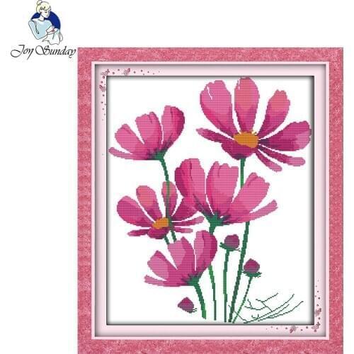 Joy Sunday flower style Galsang flowers cotton floss thread hand Cross-stitch for home decorate online store