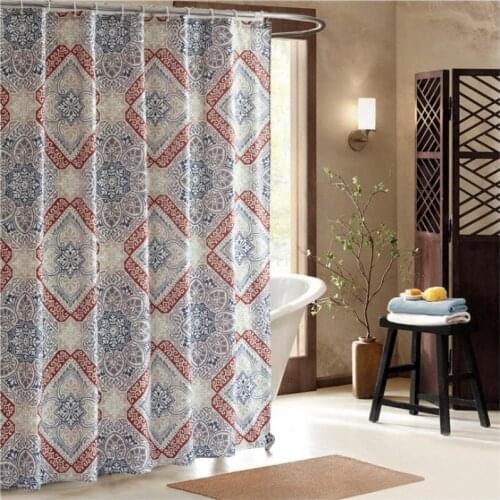 JUYANG. High quality polyester printing thick waterproof, mildew bathroom shower curtain