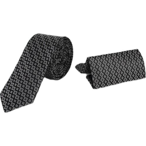 DeepSEA Male With Clover Pattern Mendilli Tie Casual Business Office Career Unisex High Quality Four Seasons 2001947