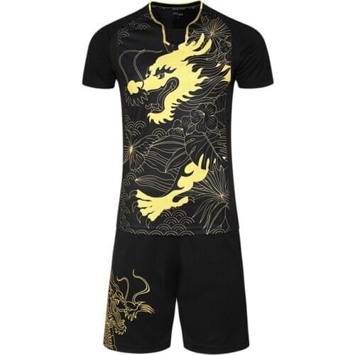 Men Soccer Jerseys Sets Survetement Football Sport Kit Mens Table Tennis Badminton Jersey Training Suit Shirts Tracksuits Custom