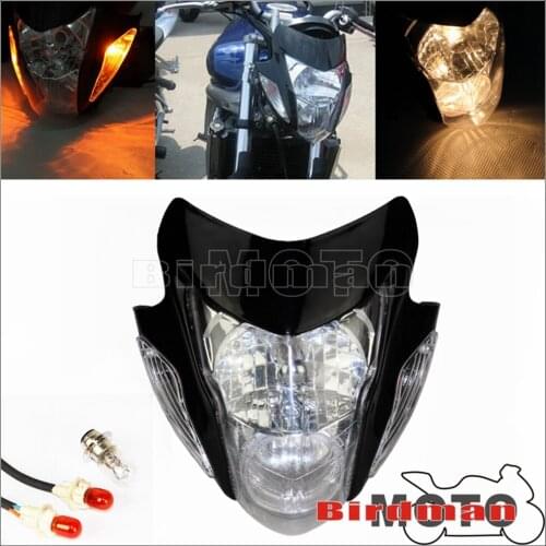 10 &18w Motorcycle Head Light Twin Bulb Headlamp Front Brake Light for Honda Suzuk Yamaha Kawasaki Street Bike Enduro Dual Sport