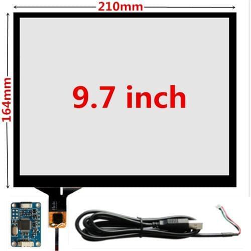 9.7 inch 210mm*164mm Raspberry Pi tablet PC industry Capacitive Touch Digitizer Touch screen panel Glass USB Driver board