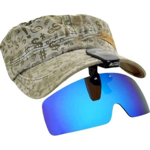Polarized Fishing Glasses Hat Visors Sport Clips Cap Clip on Sunglasses For Fishing Biking Hiking Golf Eyewear