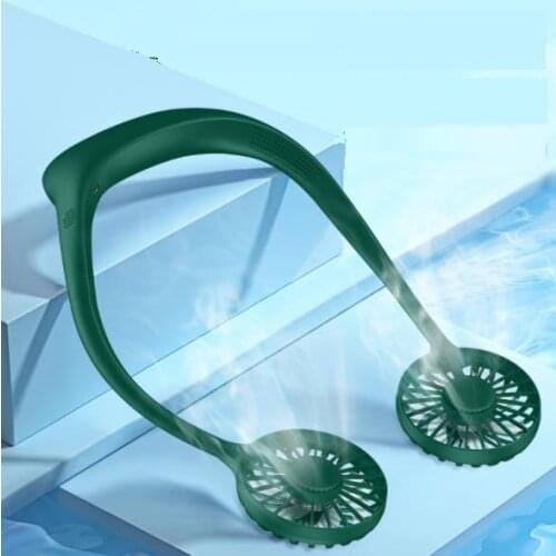 Portable Fan Sports Mini Air Conditioner Bluetooth Audio Usb Mute Air Cooler Neckband Fan Cooling Air Conditioner Cool And Cute