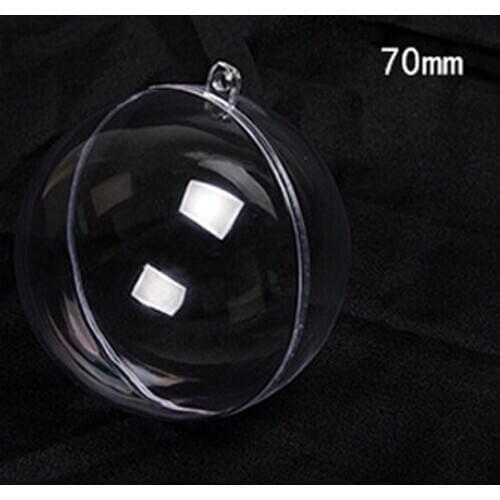 Christmas Tree Clear Bauble Ornament Gift Present Hanging Decoration Transparent