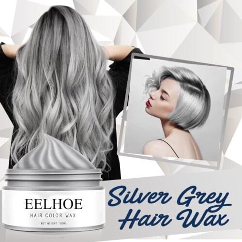 Silver Styling Color Hair Mud Disposable Hair Cream For Women And Men Hair Wax Hair Styling Putties Styling Hair Care TSLM1