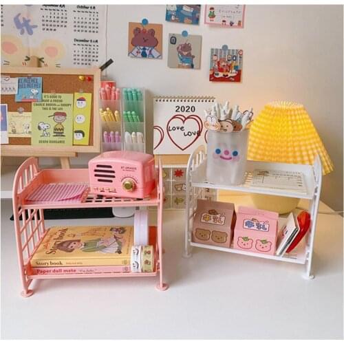 Cosmetic Storage Rack Jewelry Folding Case Household Desktop Bathroom Oranginzer Desktop Storage Double Layer Storage Rack