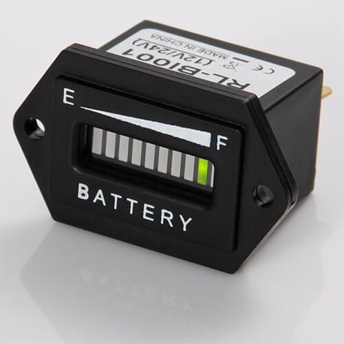 Lead Acid Storage Battery 12/ 24VLED Battery Discharge Indicator For Electric Scooter Golf Kart Golf Carts Motorcycle Boat