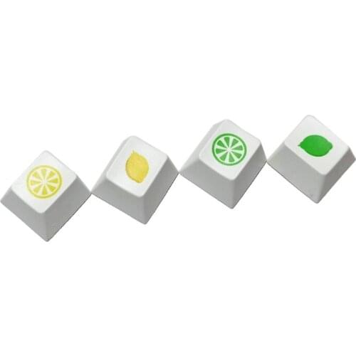 Only Keycap,DIY Original PBT Dye Sublimation Keycaps 4 Keys for Mechanical Keyboard Installation Cherry Profile