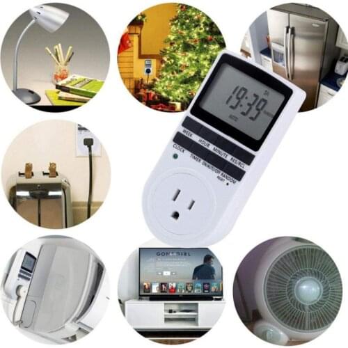 EU/US/UK Smart Digital Timer Switch Programmable Countdown Socket For Home Kitchen TV Lamp Fan Support Drop Shipping Wholesale