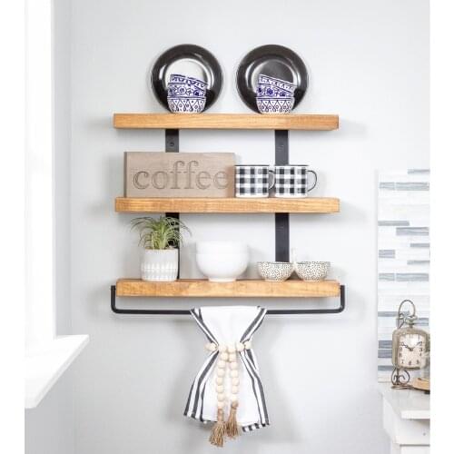 WorldWooden Bathroom Shelves