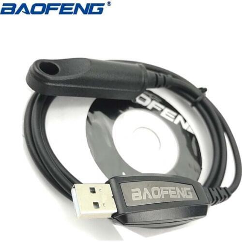 1/2pcs Baofeng UV-9R Walkie Talkie Original Waterproof Program Cable CD Driver USB Port for Baofeng UV-XR A58 UV 9R GT-3WP UV-5S