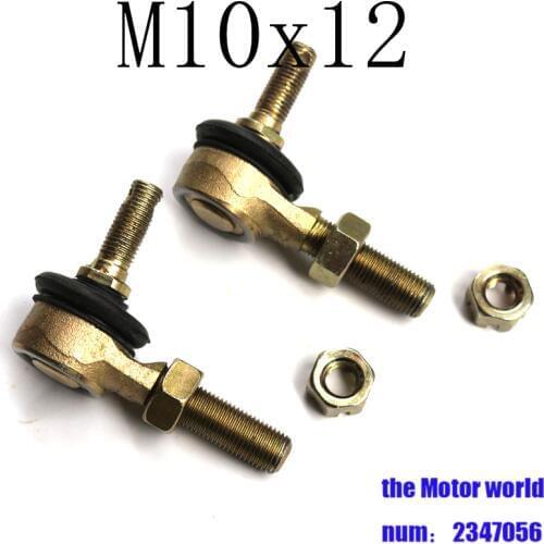 Motorcycle ATV 1Pair Metal M10x12 Tie Rod Ball Joint For 50cc 70cc 90cc 110cc 125cc 150cc 200cc 250cc ATV Quad 4-Wheeler
