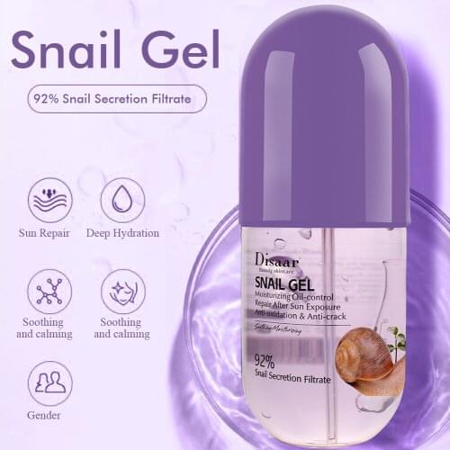 280ml Disaar Snail Capsule Gel After Sun Gentle Moisturizing Facial Moisturizing Gel skin care snail cream beauty products