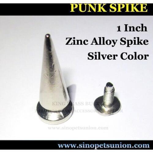 Wholesale 500pc 1" Screwback Spikes Punk Leathercraft Accessories DIY Rivet studs Silver