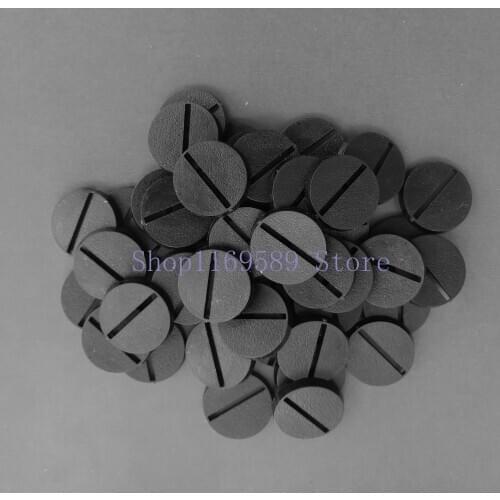 Lot Of 60PCS 25mm Round Slot Bases For Miniature Wargames Table Games
