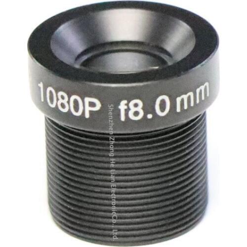 8mm Lens 2.0 MegaPixel 39 Degree MTV M12 x 0.5 Mount Infrared Night Vision Lens For CCTV Security Camera