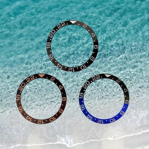 Watch Accessories GMT Watch Bezel Ceramic Bezel Outer Ring Mouth Outer Diameter 38mm Inner Diameter 30.8mm for Rolex 40mm