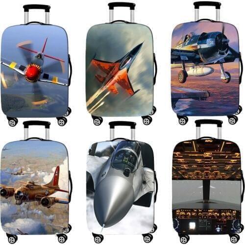 Travel Accessories Luggage Cover Suitcase Protection Baggage Dust Cover Elasticity Fighter Trunk Set Case For Travel Suitcase