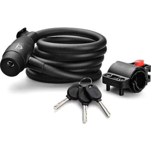 Anti-Theft Bike Bicycle Lock Steel Wire Bike Cable Lock 1.8m Universal Security MTB Road Motorcycle Ring Lock For Bicycle