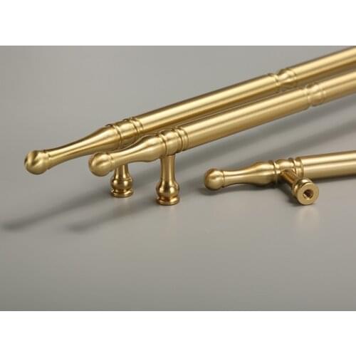Satin Brass Door Handles and Knobs Antique Drawer Pulls Vintage Kitchen Cabinet Handles Cupboard Pull Hardware
