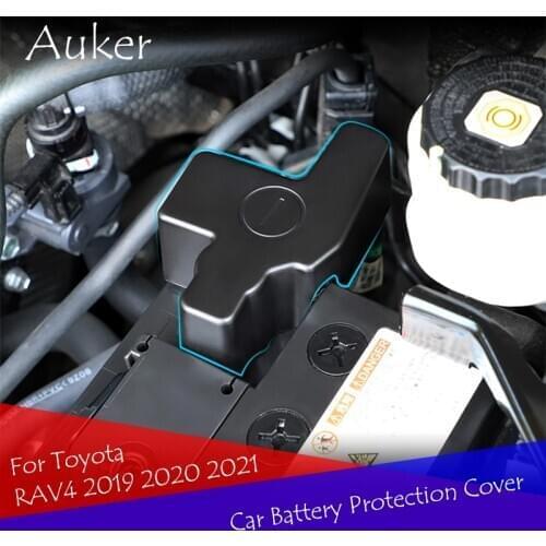 Car Battery Electrode Waterproof Dustproof Protective Cover Sticker For Toyota RAV4 XA50 2019 2020 2021 Accessories
