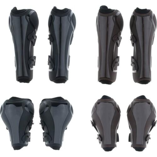 Horses Boots, Open Front Jumping Tendon and Hind Fetlock Secure Leg Protection