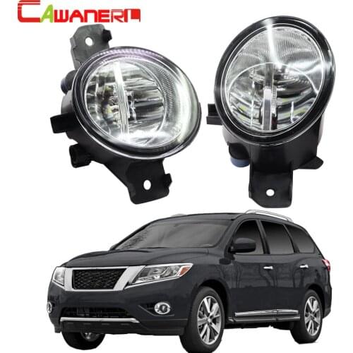 Cawanerl 2 Pieces Car H11 4000LM LED Bulb Right + Left Fog Light Daytime Running Light DRL 12V For Nissan Pathfinder 2013 2014